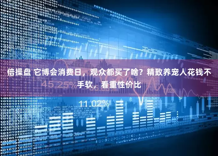 倍操盘 它博会消费日，观众都买了啥？精致养宠人花钱不手软，看重性价比