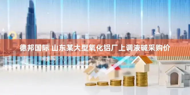 德邦国际 山东某大型氧化铝厂上调液碱采购价